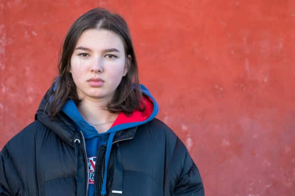 Young Woman looking at camera